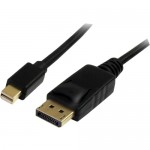 StarTech 10 ft Mini DisplayPort to DisplayPort 1.2 Adapter Cable M/M - DisplayPort 4k MDP2DPMM10