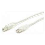 StarTech 10 ft Transparent USB Cable - A to B USBFAB10T