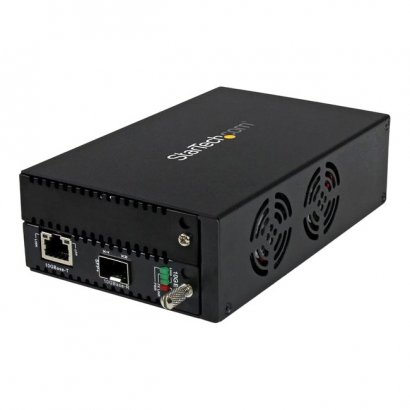 StarTech.com 10 Gigabit Ethernet Copper-to-Fiber Media Converter - Open SFP+ - Managed ET10GSFP