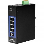 TRENDnet 10-Port Industrial Gigabit L2 Managed DIN-Rail Switch TI-G102I