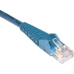 Tripp Lite 100-ft. Cat5e 350MHz Snagless Molded Cable (RJ45 M/M) - Blue N001-100-BL