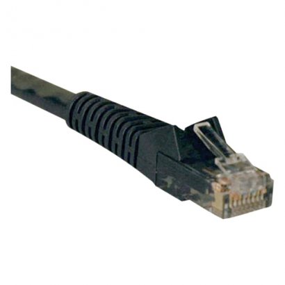 Tripp Lite 100-ft. Cat6 Gigabit Snagless Molded Patch Cable (RJ45 M/M) - Black N201-100-BK