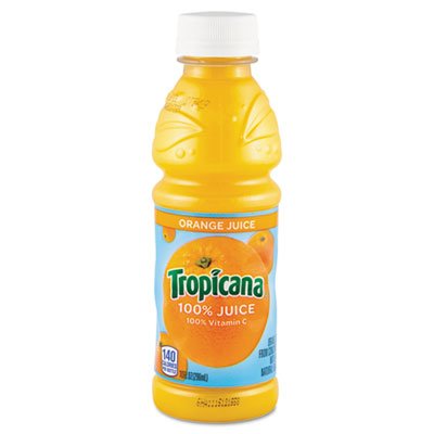 30107 100% Juice, Orange, 10oz Bottle, 24/Carton QKR55154