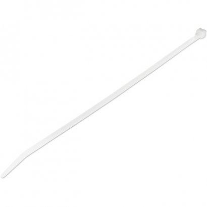 StarTech.com 100 Pack 10" Cable Ties - White Extra Large Nylon/Plastic Zip Tie CBMZT10N