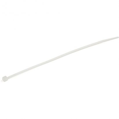 StarTech.com 100 Pack 6" Cable Ties - White Medium Nylon/Plastic Zip Tie CBMZT6N