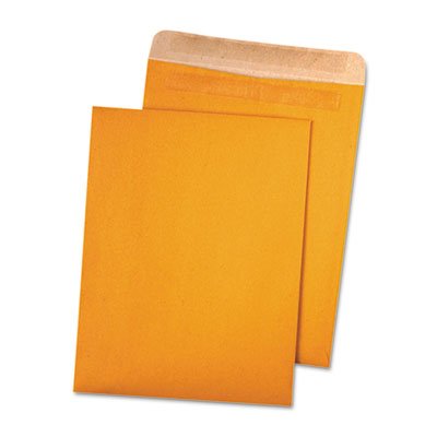 Quality Park 100% Recycled Brown Kraft Redi Seal Envelope, 9 x 12, Brown Kraft, 100/Box QUA43511