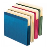 Pendaflex 90164EE 100% Recycled Colored File Pocket, 3.5" Expansion, Letter Size, Assorted, 4/Pack PFX90164