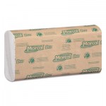 Marcal PRO 100% Recycled Folded Paper Towels, 10 1/8x12 7/8,C-Fold, White,150/Pk, 16 Pks/Ct