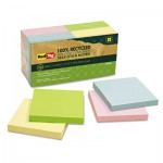 Redi-Tag 100% Recycled Notes, 3 x 3, Four Colors, 12 100-Sheet Pads/Pack RTG26704