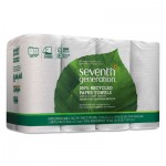 SEV 13739 100% Recycled Paper Towel Rolls, 2-Ply, 11 x 5.4 Sheets, 140 Sheets/RL, 8 RL/PK