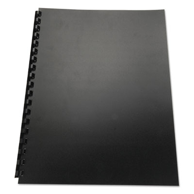 GBC 100% Recycled Poly Binding Cover, 11 x 8 1/2, Black, 25/Pack GBC25818