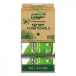 100% Recycled Roll Towels, 5 1/2 x 11, 140 Sheets, 12 Rolls/Carton MRC6183