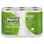 Marcal 100% Recycled Roll Towels, 5 1/2 x 11, 140/Roll, 24 Rolls/Carton MRC6181CT