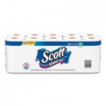 Scott 1000 Bathroom Tissue, Septic Safe, 1-Ply, White, 1000 Sheet/Roll, 20/Pack KCC20032
