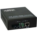 AddOn 1000Base-TX To 1000Base SMF ST 1310nm POE Media Converter ADD-GMCP-LX-1ST