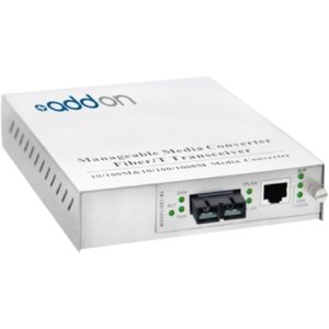 AddOn 1000Base-TX To 1000Base-SX SC MMF 850nm Media Converter ADD-MGMC-SX-5SC