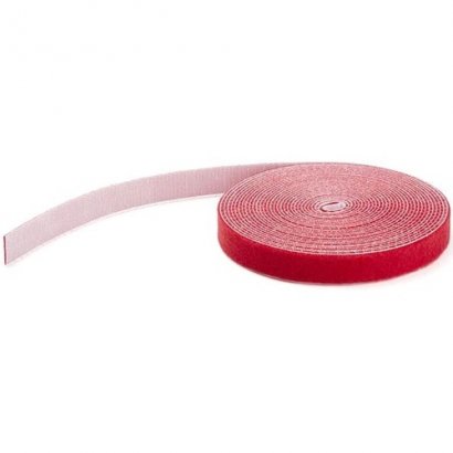 StarTech.com 100ft. Hook and Loop Roll - Red HKLP100RD