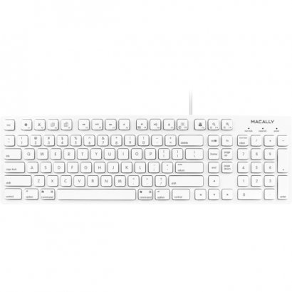 Macally 103 Key Full-Size USB Keyboard with Short-Cut Keys Mkeye