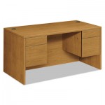 HON 10500 Series 3/4-Height Double Pedestal Desk, 60w x 30d x 29-1/2h, Harvest HON10573CC