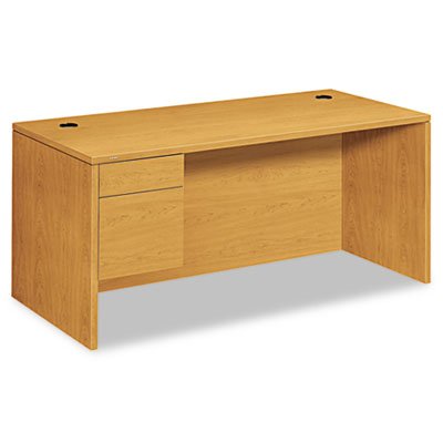 HON 10500 Series 3/4-Height Pedestal Desk, 66 x 30 x 29-1/2, Harvest HON10584LCC