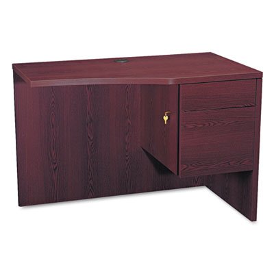 HON 10500 Series Curved Return, Right, 42w x 18-24d x 29-1/2h, Mahogany HON105817RNN