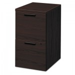 HON 10500 Series File/File Mobile Pedestal, 15 3/4w x 22 3/4d x 28h, Mahogany HON105104NN