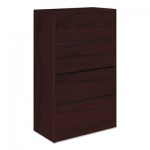 HON 10500 Series Four-Drawer Lateral File, 36w x 20d x 59-1/8h, Mahogany HON10516NN