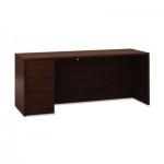 HON H105904L.NN 10500 Series Full-Height Left Pedestal Credenza, 72w x 24d x 29.5h, Mahogany HON105904LNN