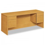 HON 10500 Series Kneespace Credenza With 3/4-Height Pedestals, 72w x 24d, Harvest HON10543CC