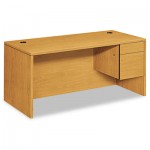 HON 10500 Series "L" Right 3/4-Height Pedestal Desk, 66 x 30 x 29-1/2, Harvest HON10583RCC