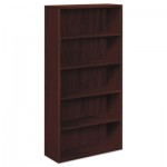 HON H105535.NN 10500 Series Laminate Bookcase, Five-Shelf, 36w x 13-1/8d x 71h, Mahogany HON105535NN
