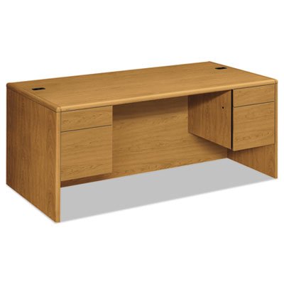 HON 10700 Series Desk, 3/4 Height Double Pedestals, 72w x 36d x 29 1/2h, Harvest HON10791CC