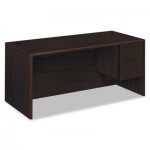 HON 10700 Series "L" Desk, 3/4 Right Pedestal, 66w x 30d x 29 1/2h, Mahogany HON10783RNN