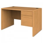 HON H107885R.CC 10700 Series Single 3/4 Right Pedestal Desk, 48w x 30d x 29 1/2h, Harvest HON107885RCC