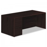 HON 10700 Series Single Pedestal Desk, Full Left Pedestal, 72 x 36, Mahogany HON10788LNN