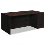 HON 10700 Single Pedestal Desk, Full Right Pedestal, 72w x 36d x 29 1/2h, Mahogany HON10787RNN