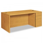 HON 10700 Single Pedestal Desk, Full Right Pedestal, 72w x 36d x 29 1/2h, Harvest HON10787RCC