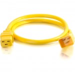 C2G 10ft 12AWG Power Cord (IEC320C20 to IEC320C19) - Yellow 17754