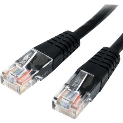 StarTech 10ft Black Molded Cat5e UTP Patch Cable M45PATCH10BK