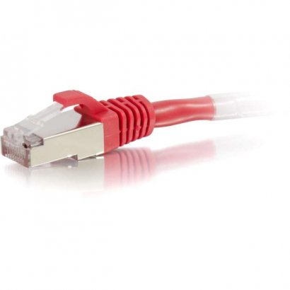 C2G 10ft Cat6 Snagless Shielded (STP) Network Patch Cable - Red 00851