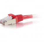 C2G 10ft Cat6 Snagless Shielded (STP) Network Patch Cable - Red 00851