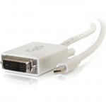 C2G 10ft Mini DisplayPort Male to Single Link DVI-D Male Adapter Cable - White 54339