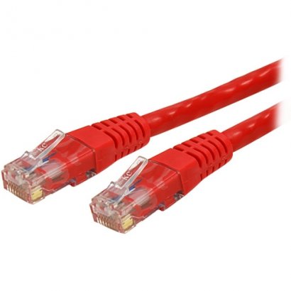 StarTech 10ft Red Molded Cat 6 Patch Cable ETL Verified C6PATCH10RD