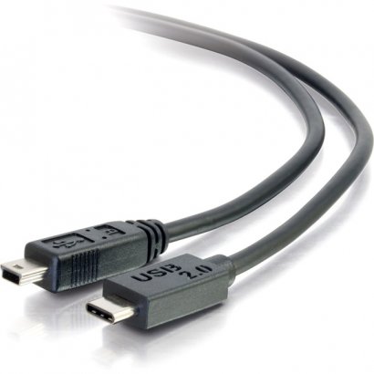 10ft USB 2.0 USB-C to USB-Mini B Cable M/M - Black 28856