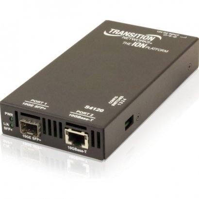 Transition Networks 10GBase-T Copper to Fiber Media Converter S4120-1048-NA