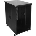 Claytek 10U 450mm Depth Simple Server Rack with Wood Top WD-1045-WT