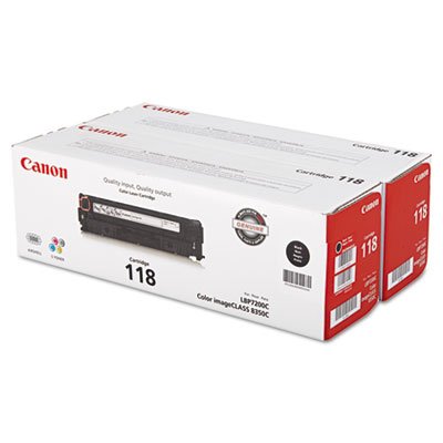 (118) Toner, Black, 2/PK CNM2662B004