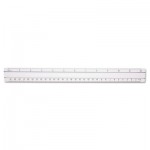 Westcott 12" Magnifying Ruler, Plastic, Clear ACM15571