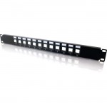 C2G 12 port Blank Keystone/Multimedia Patch Panel 03857