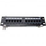 4XEM 12 Port CAT5E Wall Mount Patch Panel 4XWMC5EPP12